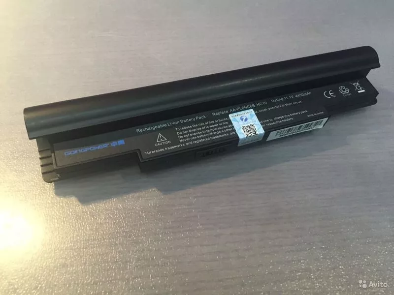 Аккумулятор для ноутбука Samsung NC10/ 11, 1 В/ 4400 мАч,  синий. 